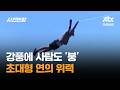 강풍에 사람도 '붕'…초대형 연의 위력 #글로벌픽 / JTBC 사건반장