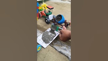 diy tractor mini concrete bridge construction science project  | #shorts #youtubeshorts