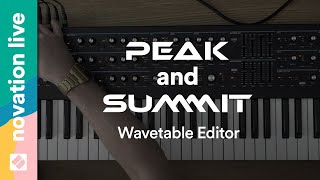 Peak and Summit Wavetable Editor - Overview // Novation