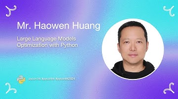 [PyCon HK 2024] [Keynote] Large Language Models Optimization with Python - Haowen Huang