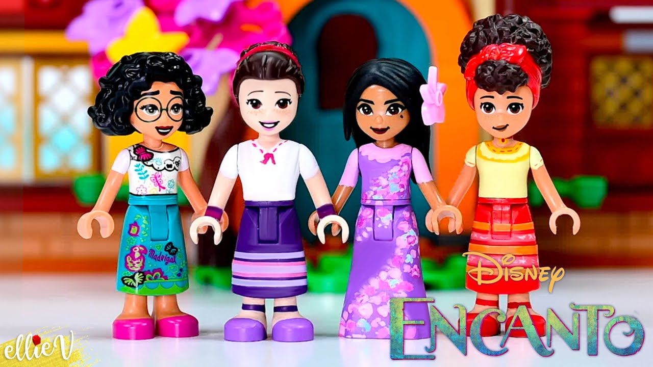 Making The Family Madrigal (well, some of them). Isabela, Luisa and Dolores  as custom Lego minidolls 