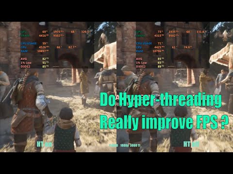 Intel Hyperthreading On Vs Off - 12th generation CPU