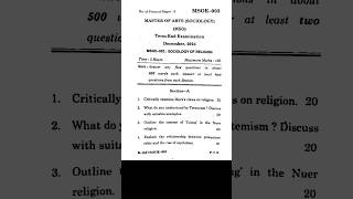 IGNOU MSOE 003 Question | December 2024 Exam #ignousociology #msoe003 #ignouquestion