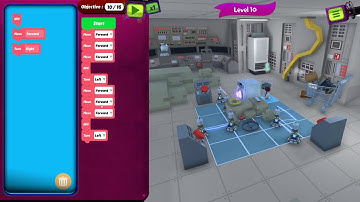 Rabbids Coding level 10 - 3 Stars