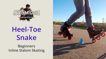 Heel-Toe Snake | Trick Clip | Beginners | Inline Freestyle Slalom Skating | SkaMiDan