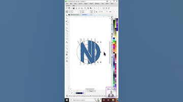 How To Create A Creative N+D Logo In CorelDraw