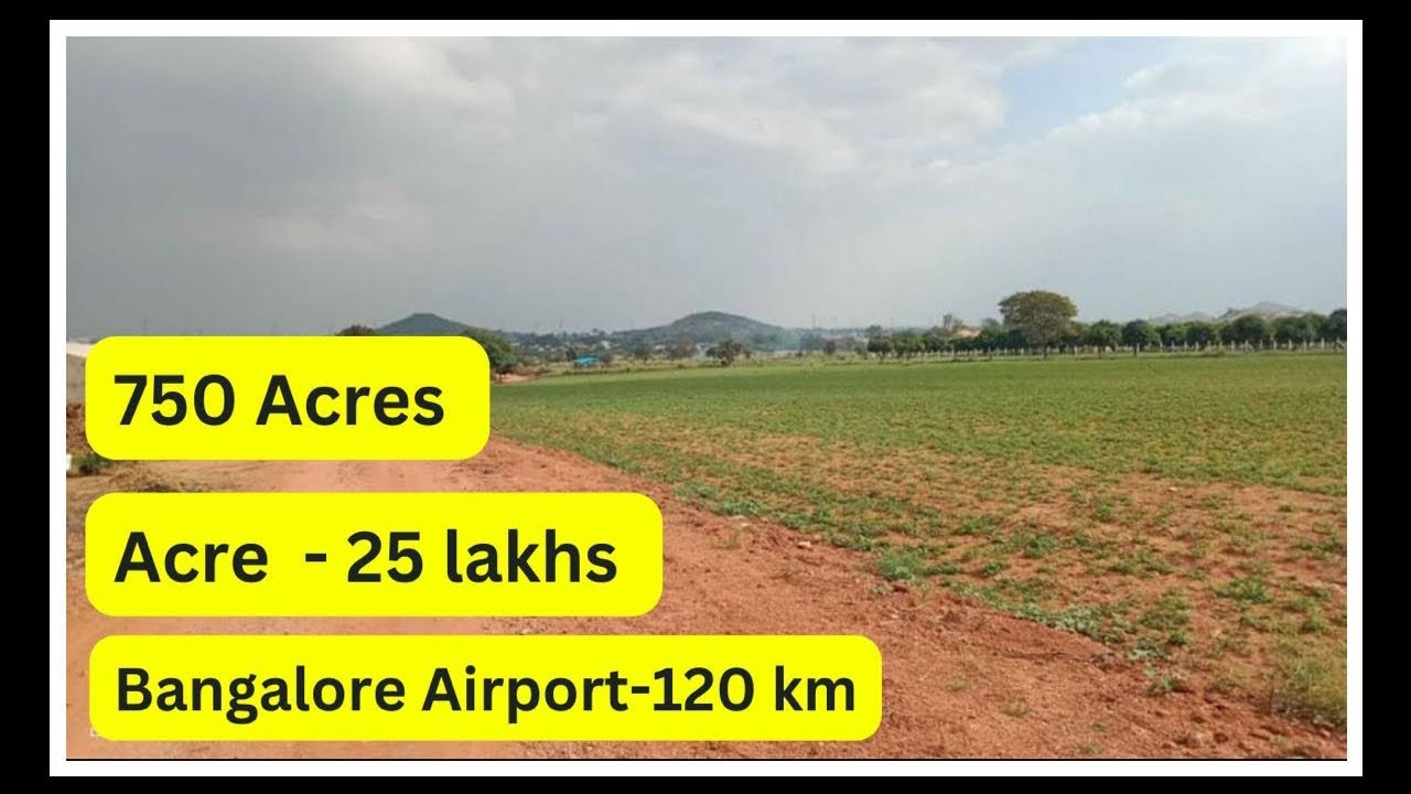 750 Acres land sale Tumkur district karnataka YouTube