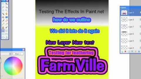 Paint.net Text Tutorial. Outlining Text