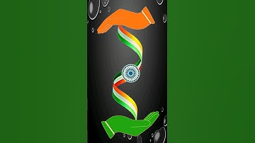 Indian flag Chakra & Ribbon Design