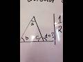 Exterior angle of a triangle is equal to the sum of its interior opposite angles #mathexam #triangle