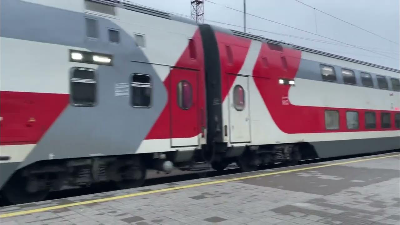 Отправление ЭП20-072 с фирменным поездом №739 Воронеж - Москва со ...