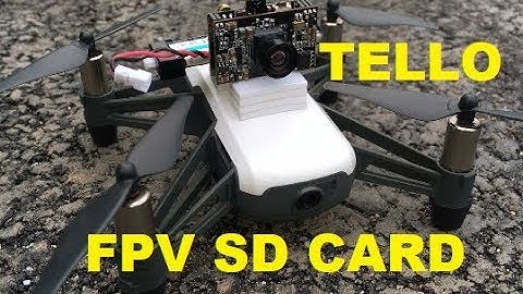 DJI RYZE TELLO 5.8 FPV SD CARD RECORDED QUALITY VIDEO REVIEW