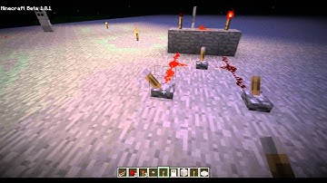 Minecraft Redstone Tutorial - Ep. 1 - Some basic gates. Invertor, and-gate and the XOR
