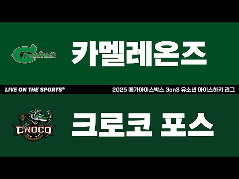 LIVE | 카멜레온즈 vs 크로코 포스 | 2025. 11. 30 | 2025 메가아이스박스 3on3 유소년 아이스하키 리그
