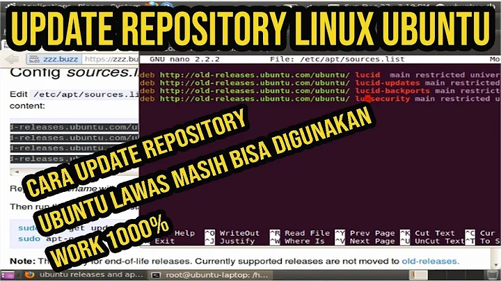 CARA UPDATE REPOSITORY LINUX UBUNTU | HOW TO UPDATE REPOSITORY | SOLVE: ENABLE TO FETCH SOME ARCHIVE