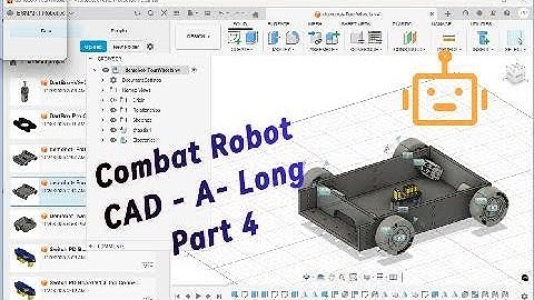 Combat Robot CAD-A-Long Using Fusion Part 4  -Cutting Holes for wheel guard and weapon bay