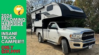 2024 PALOMINO HARDSIDE 8801 TRUCK CAMPER!!