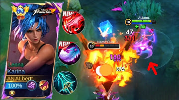 99.9% DAMAGE BUILD!! KARINA TOO STRONG FOR 2025 META 🔥 - MLBB