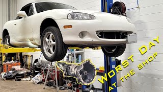 Replacing a Broken Transmission and Clutch on a Miata