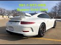 2014 Porsche 911 GT3 Cold Start 991.1 GMG Racing center muffler bypass