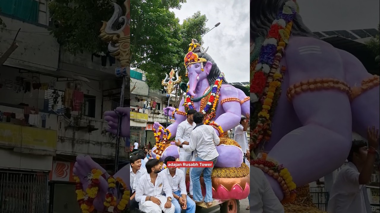 Ganpati visarjan Surat 2025 | Rusabh Tower Ganpati visarjan Surat 