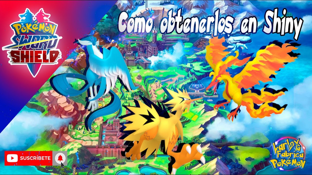 ASÍ CONSIGUES a ARTICUNO GALAR SHINY, MOLTRES GALAR SHINY y ZAPDOS SHINY en  POKÉMON ESPADA y ESCUDO! 