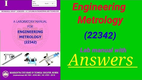 Diploma Practical Lab Manual With Answers for | (22342) Engineering Metrology solved Lab Manual #ME