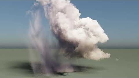 Visualization of a CM1 Cloud Simulation