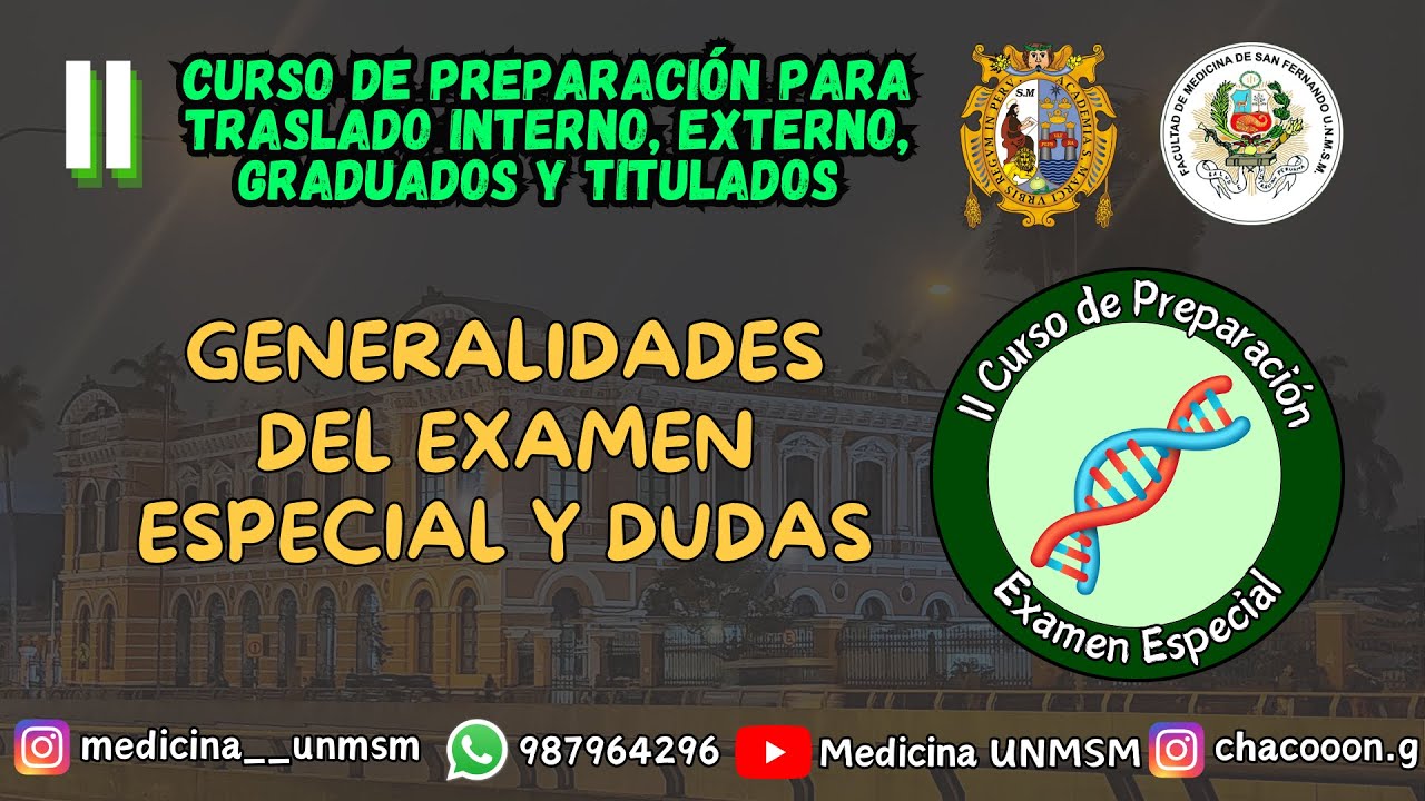 Generalidades del Examen Especial UNMSM - Dudas más frecuentes y ¿cómo estudiar?