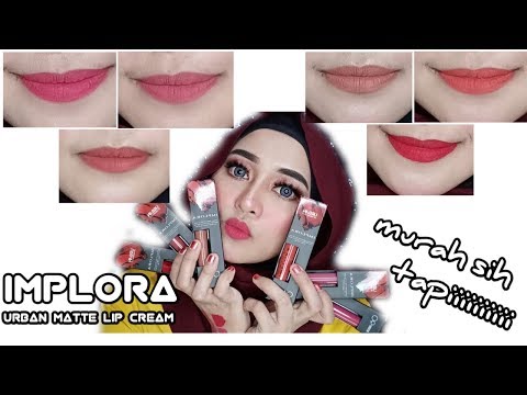 nyobain-semua-warna-dari-implora-urban-lipcream-matte-||-implora-cosmetics-||-indah-asnur