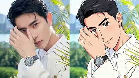 漫畫AI帥不過真人的只有朦朧了