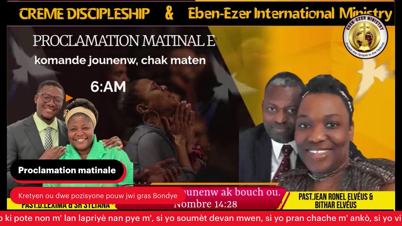 Proclamation matinale Vendredi 27 Février 2026