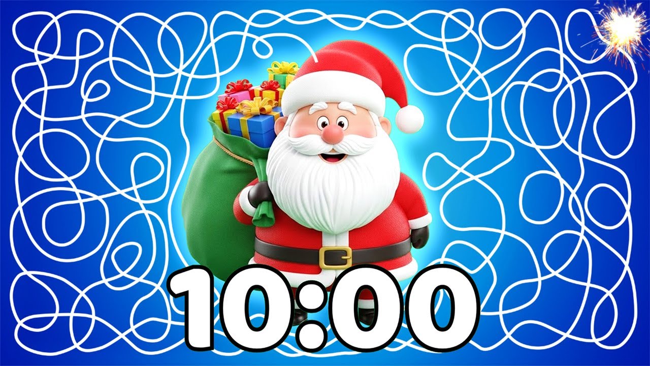 10 Minute [CHRISTMAS] Santa Timer 🎅💥🎄 | Merry Christmas Countdown ...