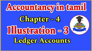 11 th std Accountancy/ chapter 4 / Illuustration 3 / Accountancy in tamil