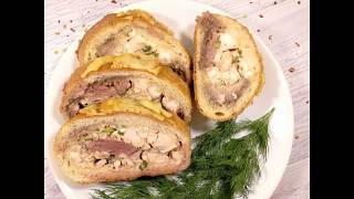 Вкуснейшая Закуска из батона. Фаршированный батон