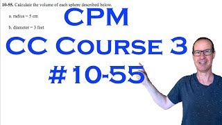 CPM CC Course 3 Chapter 10 Problem 55