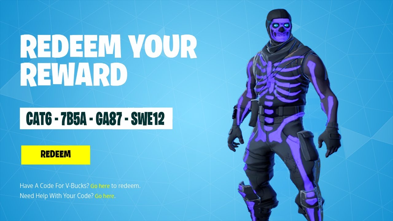 I GOT PURPLE SKULL TROOPER SKIN CODES IN FORTNITE! FULL TUTORIAL ON HOW