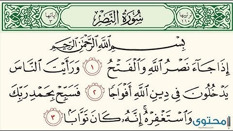 سورة النصر بصوت ابراهيم الحق