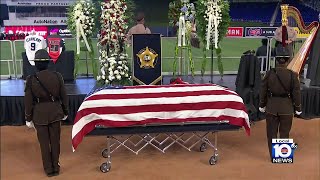 Rendering of Honors ceremony held for fallen Miami-Dade police detective