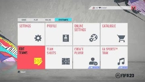 How to edit teams and transfer players on Fifa20 for kick off and career mode