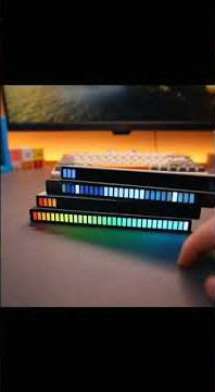 Dekorasi kamar lampu LED Bar keren Indicator Audio Sound Control, barang unik #shorts #lampukeren