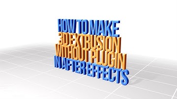 How To Make 3D Extrusion Without Plugin in After Effects