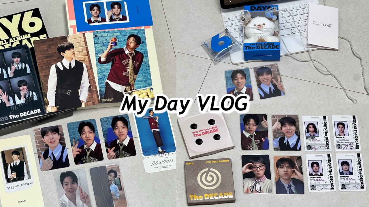 데이식스 10주년 앨범깡 🖤🎲| The Decade 정규 4집 | 인이어 | 네모반 | 아이디카드 | 미공포 | 포카 | 마이데이 브이로그 | 마데로그 | 반택깡 | Day6 