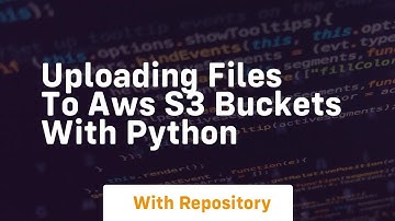 Uploading files to aws s3 buckets with python