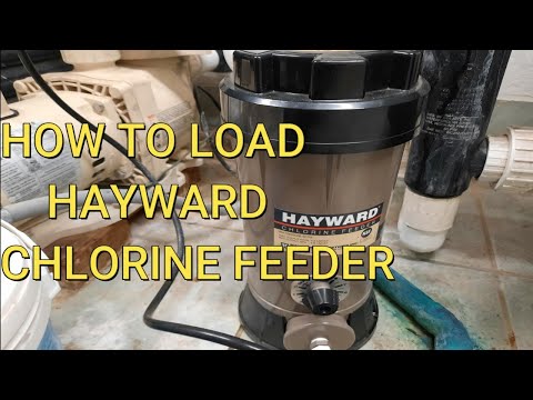 How to Fill a Hayward Pool Chlorinator with chlorine tablets: Adding chlorine to Pool Hayward
