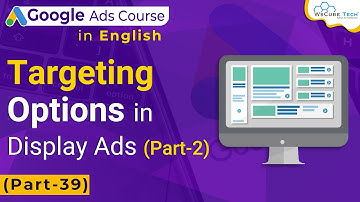 What are Targeting Options in Display Ad-2 in Google Ads- Tutorial For Beginners