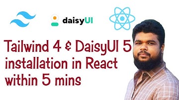 Install TailwindCSS 4 and DaisyUI 5 in a React