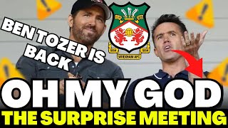 🚨LOOK AT THIS!🚨 THE SURPRISE MEETING OF RYAN REYNOLDS AND ROB, ALL FOR BEN TOZER! WREXHAM AFC NEWS!