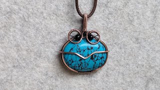 Froggy Wire Wrapped Cabochon Pendant Tutorial