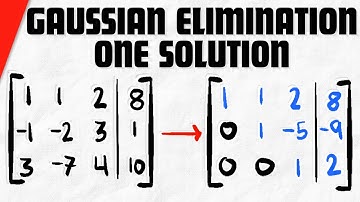 Gaussian Elimination with Exactly One Solution | Linear Algebra Exercises
